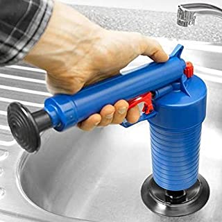 Amandai WC herramienta de limpieza de la rastra enchufe de la bomba de aire bloqueo Remover limpiadores de drenaje
