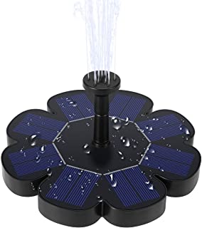 Ankway Bomba de aguae Solar- 1.6W Fuente de baño para pájaros Solar Fuente de Agua Rociador de la Fuente Filtro de baño al Aire Libre para pájaros-Patio Jardín Decoración (Versión actualizada)