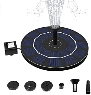 Cosy-TT Bomba de Fuente Flotante Solar de 1.8 vatios- Kit de Paneles de Fuente de Agua al Aire Libre para baño de Aves- Estanque pequeño- pecera- jardín y césped