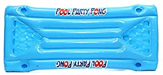 Inflable Cerveza Pong Flotador Mesa Piscina Balsa Salón PVC flotante Balsa con 24 portavasos para el juego de Pool Party - Azul