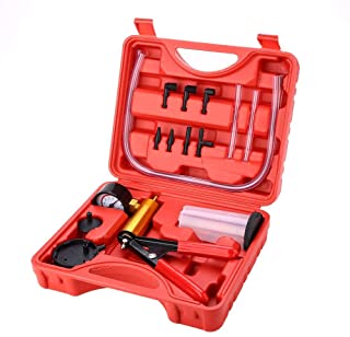 KIMISS Kit de herramientas de sangrado de freno + Bomba de vacío de purga de freno + Probador de vacío para la Motocicleta y Coche