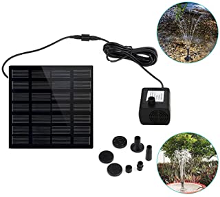 Surenhap Fuentes solares 1.4W Bomba del Estanque del Panel Solar Característica de Agua Bomba para Jardín- Patio y Estanque