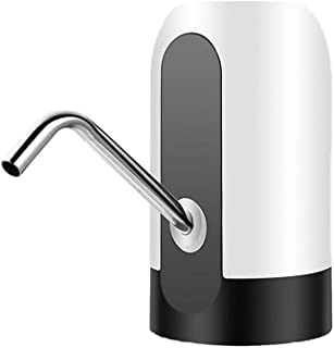 Vosarea Dispensador de Bomba de Agua Recargable Dispensador Eléctrico Succión Dispositivo Universal Suministro de Agua para Botella de Oficina Hogar con Carga USB Blanco