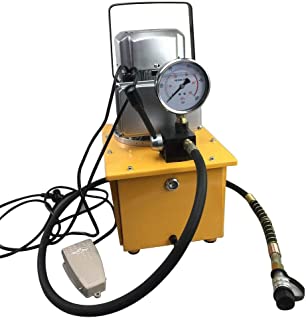 Bomba hidraulica electrica Yiiiby- 10.000 PSI- 70 MPA- 750 W- con valvula manual