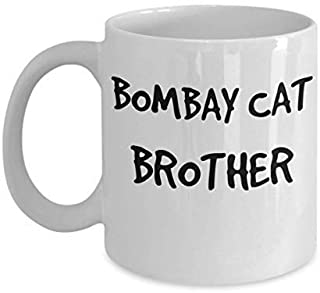 Bombay Cat Brother Coffee Mug White Ceramic Tea Coffee Cup - 11 oz