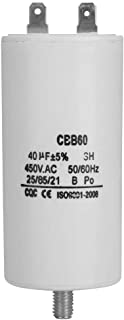 CBB60 450V 40uf Condensador Capacitor de Bomba de Agua-Condensador del Motor Electrico Monofasico de CA con Frecuencia de 50Hz - 60Hz-Para Avadoras- Bombas- Refrigeradores