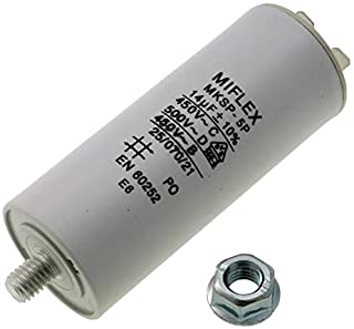 Condensador de Arranque de Motor- 14 µF- 450 V- 35 X 83 mm- conexion M8- Miflex- 14 uF.