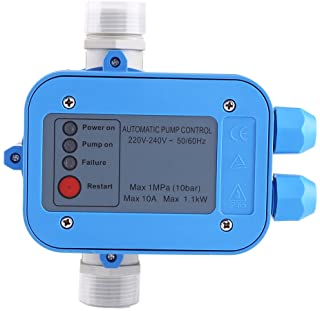 Controlador de bomba- controlador de presion de bomba de agua automatico Presostato 10 bar regulateu R de presion (sin cable y manometro)