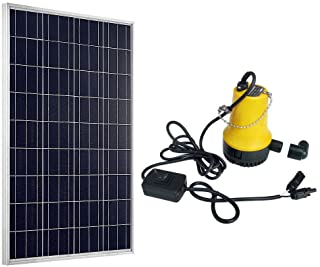 DCHOUSE Panel solar de policristalino de 100 W 12 V con 12 V CC para regar estanques o lavado de coches 