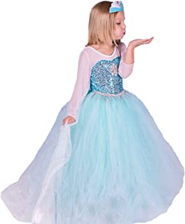 ELSA & ANNA® Princesa Disfraz Traje Parte Las Ninas Vestido (Girls Princess Fancy Dress) ES-FR314 (4-5 Anos- ES-FR314)