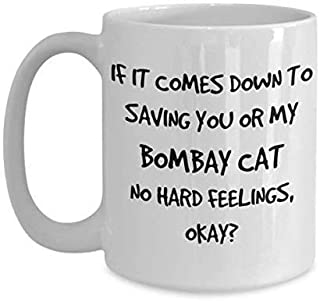 Funny Bombay Cat Coffee Mug White Ceramic Tea Coffee Cup - 11 oz