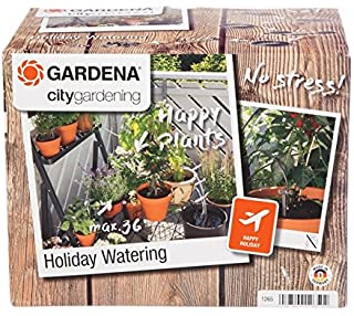 Gardena 1265-20 Set de riego en vacaciones city gardening- para un maximo de 36 plantas- plastico- Negro- Gris