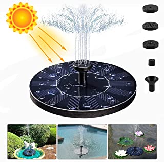 LIUMY Solar Fuente Bomba-1.4W Fuente Solar Jardin Solar Panel Flotador Fuente，Kit de Bomba Sumergible para el Aire Libre Bano de Aves- Estanque- Piscina- Patio- decoracion de jardin