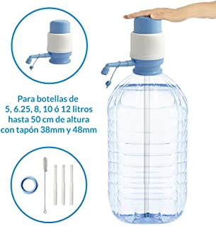 MovilCom® - Dispensador Agua para garrafas - Dosificador Agua garrafas Compatible con Botellas (Pet) de 2-5- 3- 5- 6- 8- 10 y 12 litros - para Botellas con el tapon diametro 38mm y 48mm