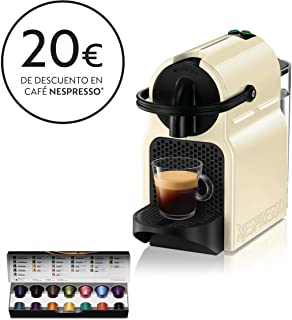 Nespresso De'.Longhi Inissia EN80.CW - Cafetera monodosis de capsulas Nespresso- 19 bares- apagado automatico- color crema