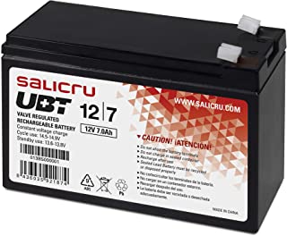 Salicru 013BS000001 - Baterias para sistemas ups- Sealed Lead Acid (VRLA)- 7 Ah- 12 V- Color Negro