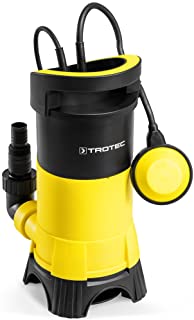 TROTEC Bomba Sumergible para Agua residuales TWP 7025 E (0-75 kW)- MAX. 13.000 l-h- 9 m Altura de impulsion max- Profundidad de Trabajo max 7 m- Tamano de Grano: 25 mm