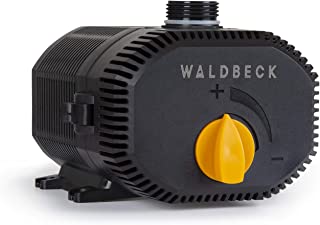 Waldbeck Nemesis T60 Bomba de agua - Bajo consumo- 60 W de potencia- Max. 3-3 m de altura de extraccion- Proteccion IPX8 muy seguro- Caudal de 4.700 L-h- Cable de 10 m- 4-4 Kg- Negro