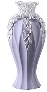 WOYQS Falda Calada Simple florero de ceramica purpura Florero de ceramica de Cheongsam Elegante Decoraciones para el hogar (Color : B)